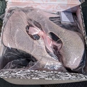 BordelloTeeze-04R, Platform Rhinestone Shoes